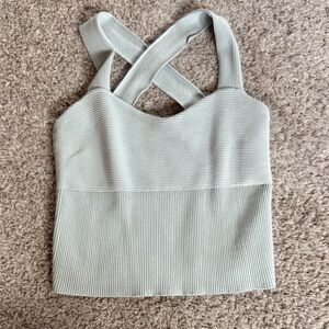 Abercrombie & finch ottoman cross back top